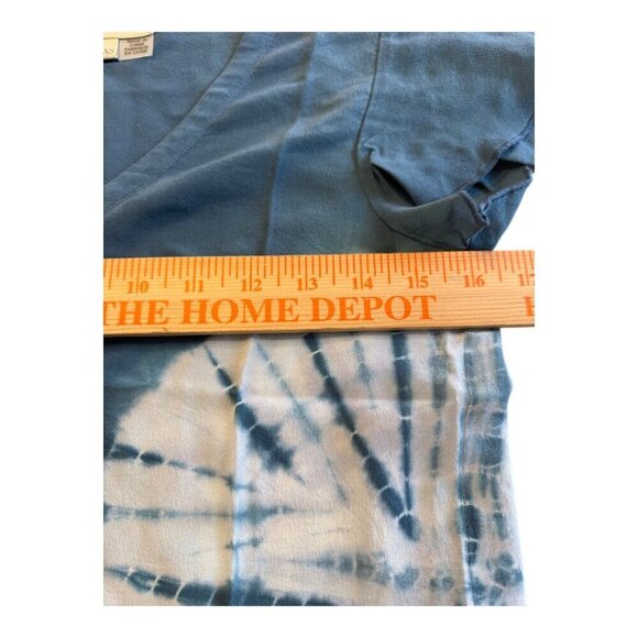 Chaser Blue Tie Dye Blouse Top Tie Waist XS - Picture 5 of 10